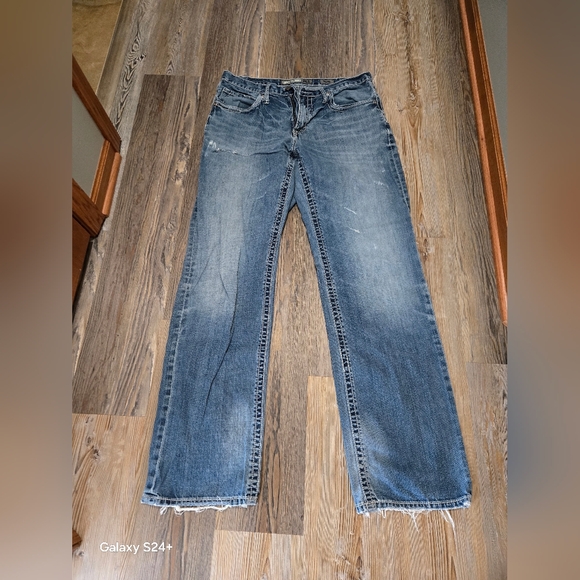 BKE Other - BKE Men's Distressed Light Blue Straight Jeans